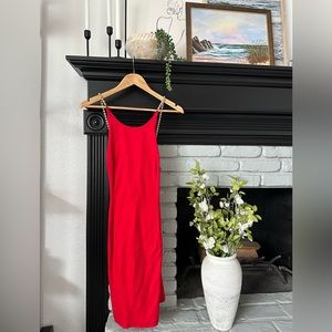 VINTAGE Geary Roark Kamisato Red Cocktail Dress